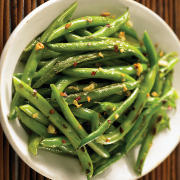 Dramatically Seared Green Beans with Garlic and Chiles-image
