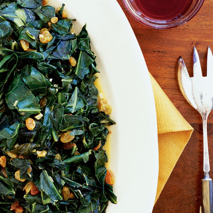 Citrus Collards with Raisins-image