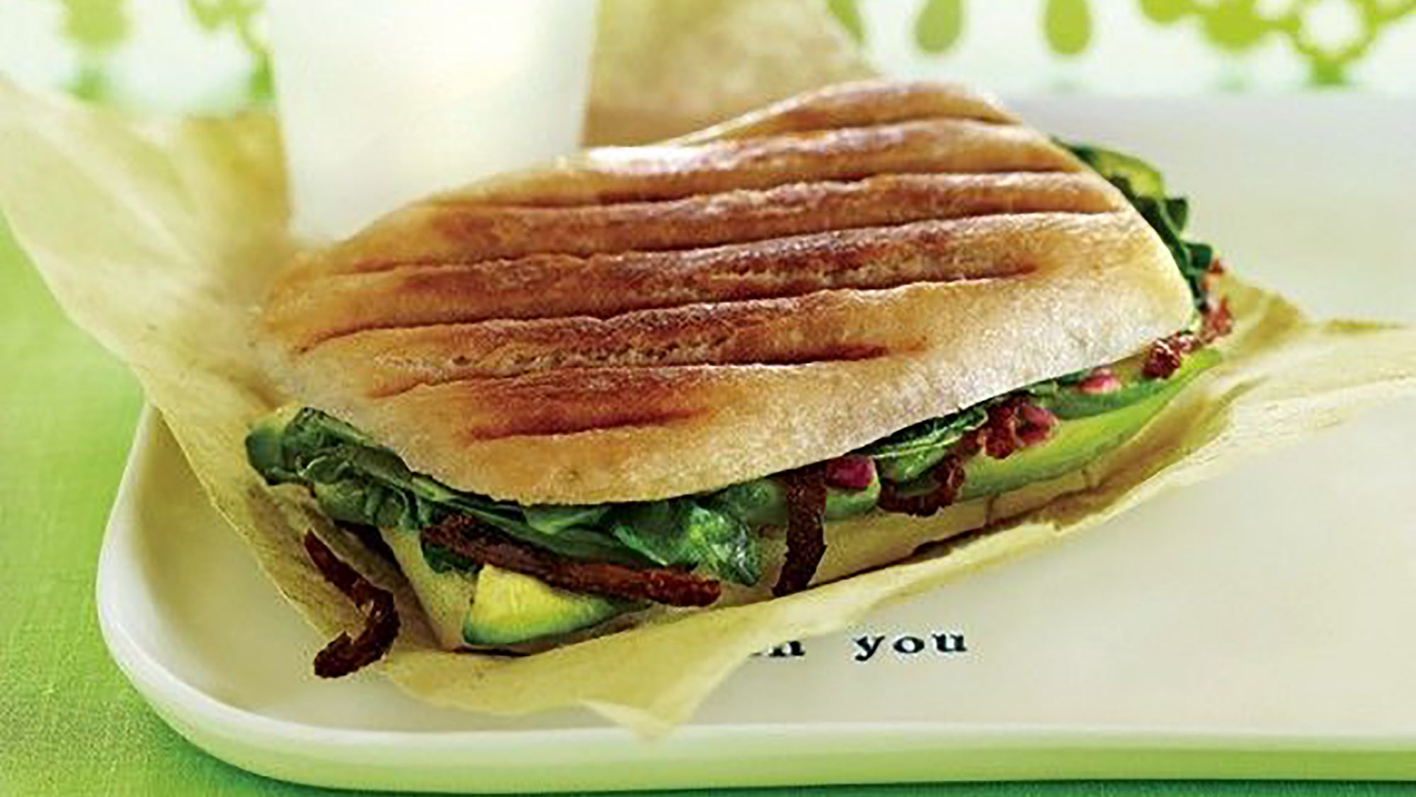 Avocado-Spinach Panini recipe