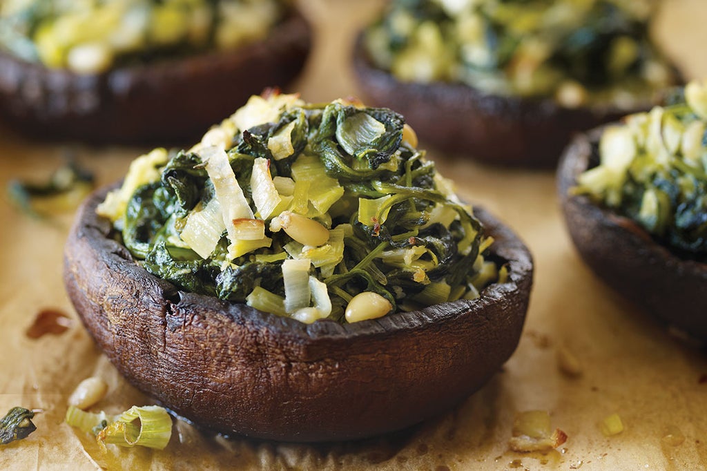 Stuffed Portobello Mushrooms with Farro Recipe