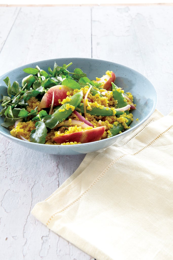 Curried Quinoa Salad with Nectarines and Sugar Snap Peas Recipe