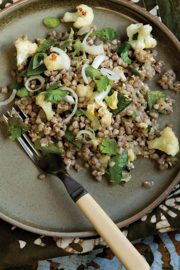Buckwheat StirFry with Tiny Vegetables and Eggs Recipe