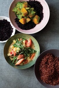 golden thai curry with green beans None
