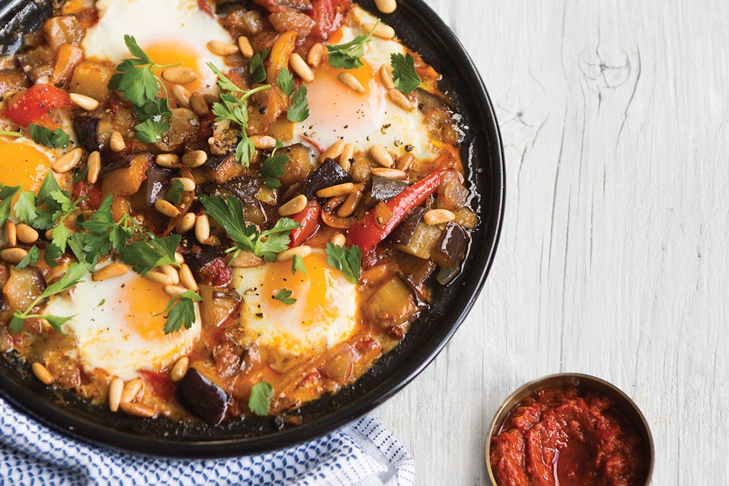 Spicy Eggplant and Egg Tagine Recipe