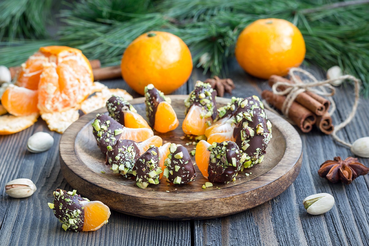 chocolate-dipped oranges