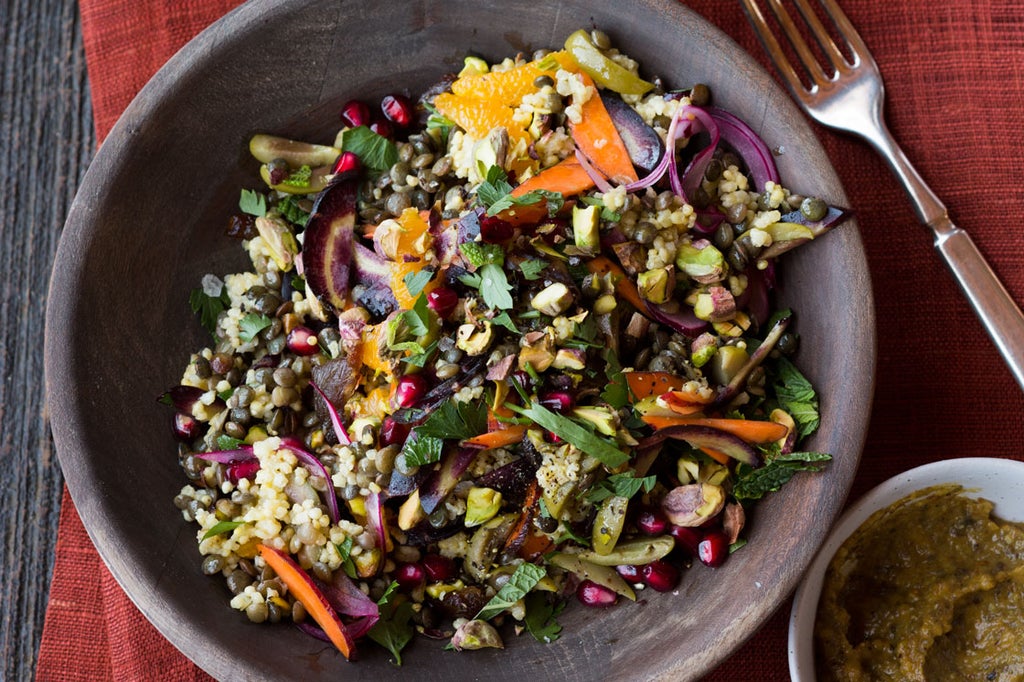 MoroccanSpiced MilletandLentil Salad Recipe