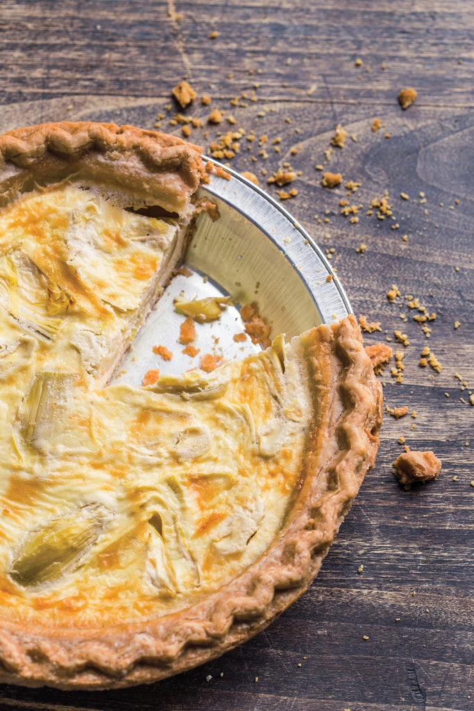 Artichoke and Herbed Goat Cheese Quiche Recipe