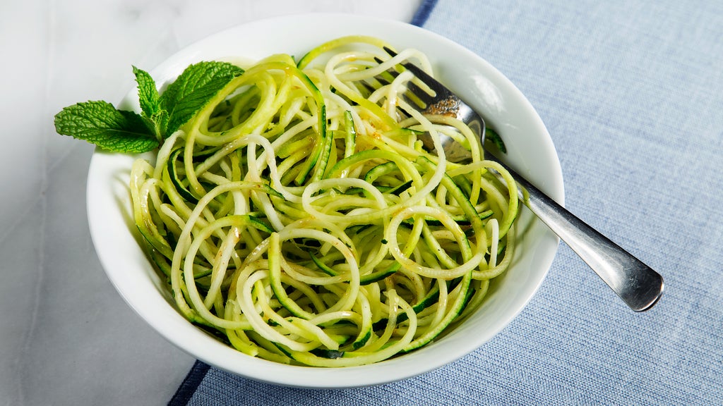 QuickSautéed “Zoodles” with LemonMint Brown Butter Recipe