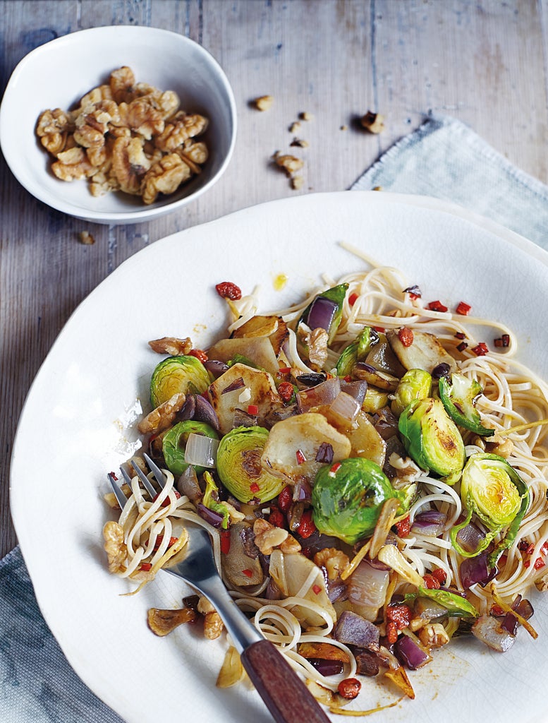 Brussels Sprout and Artichoke StirFry Recipe Vegan StirFry
