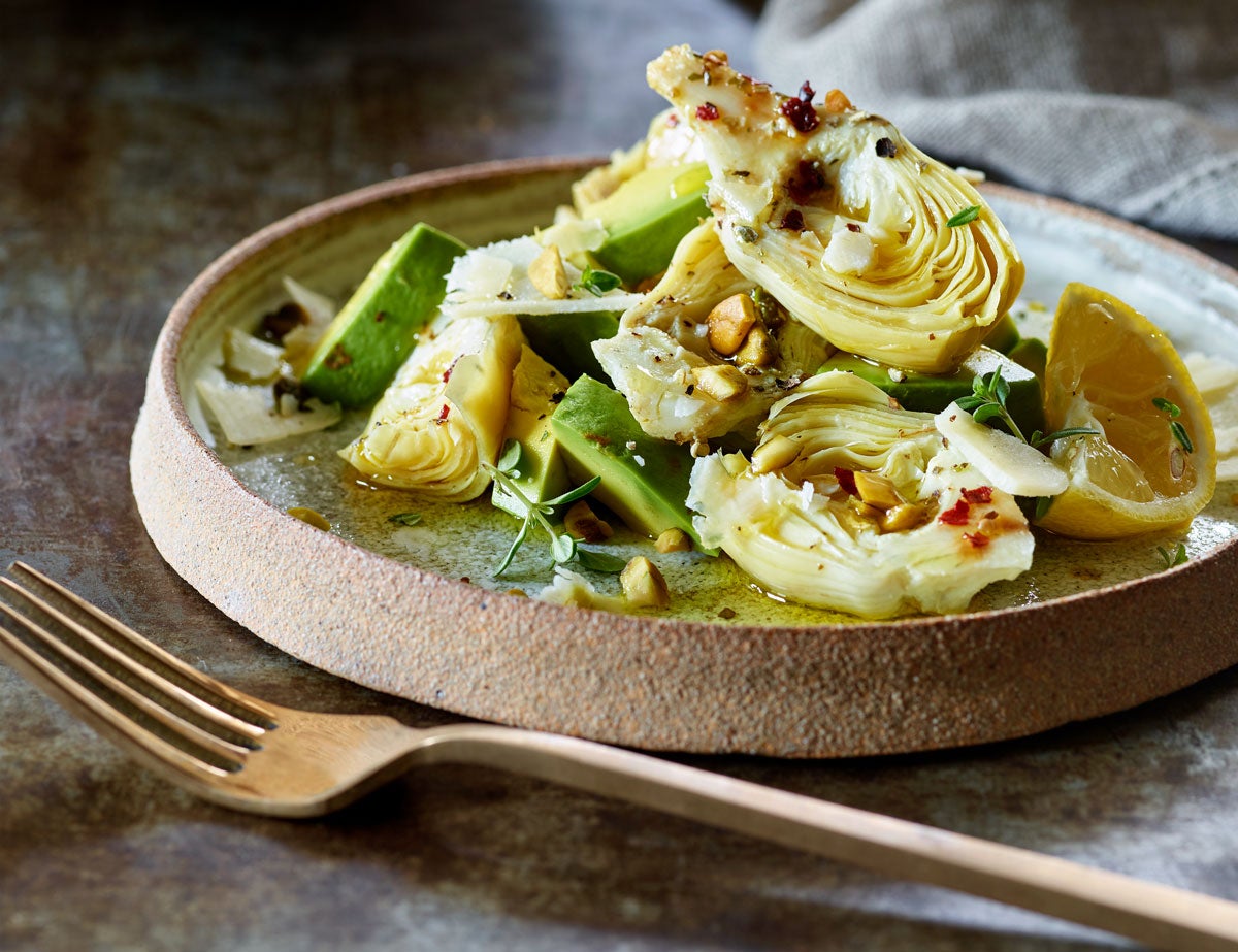 Marinated Artichoke Salad with Roasted Pistachios Vegetarian Times