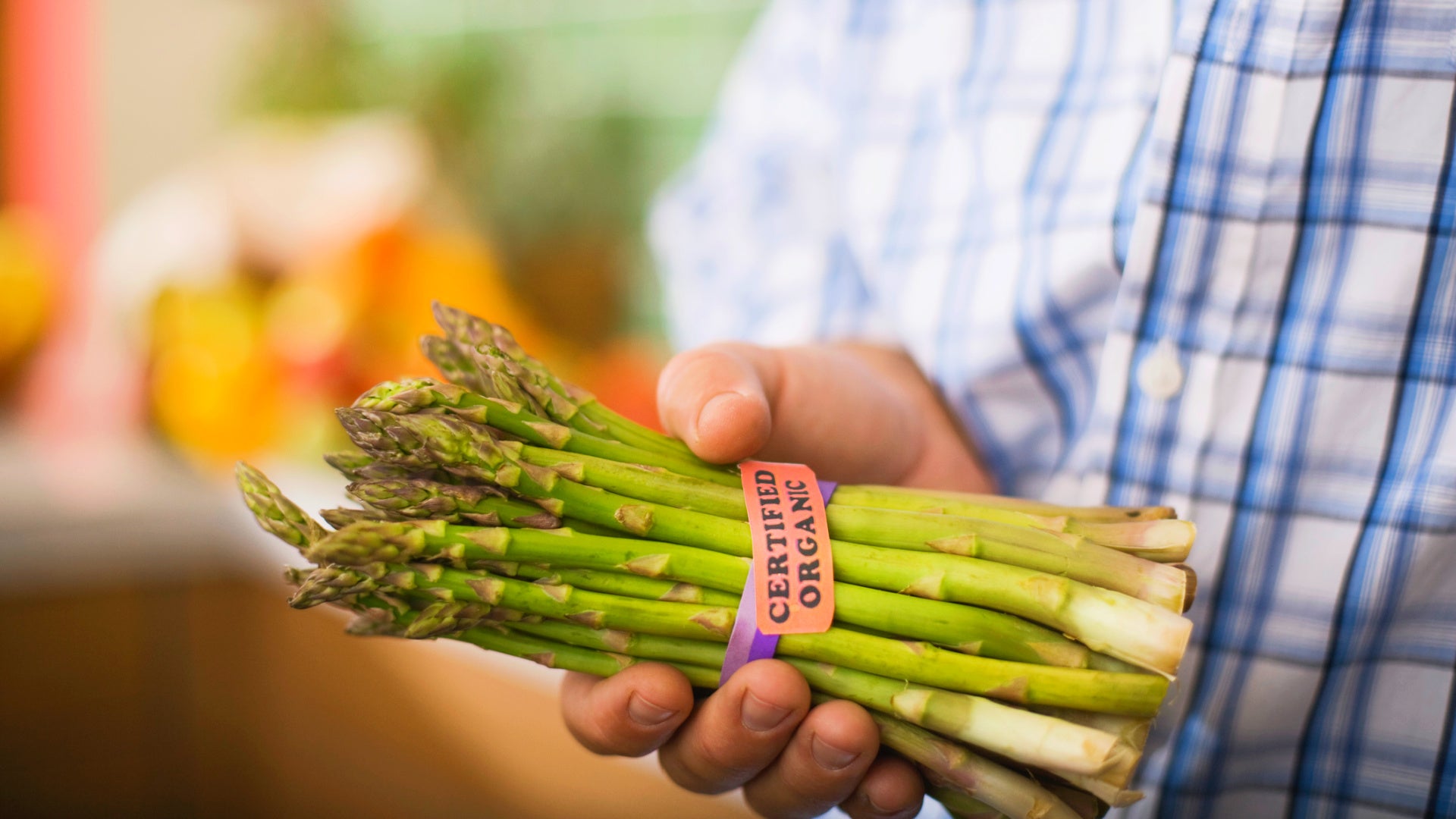 organic food labels asparagus