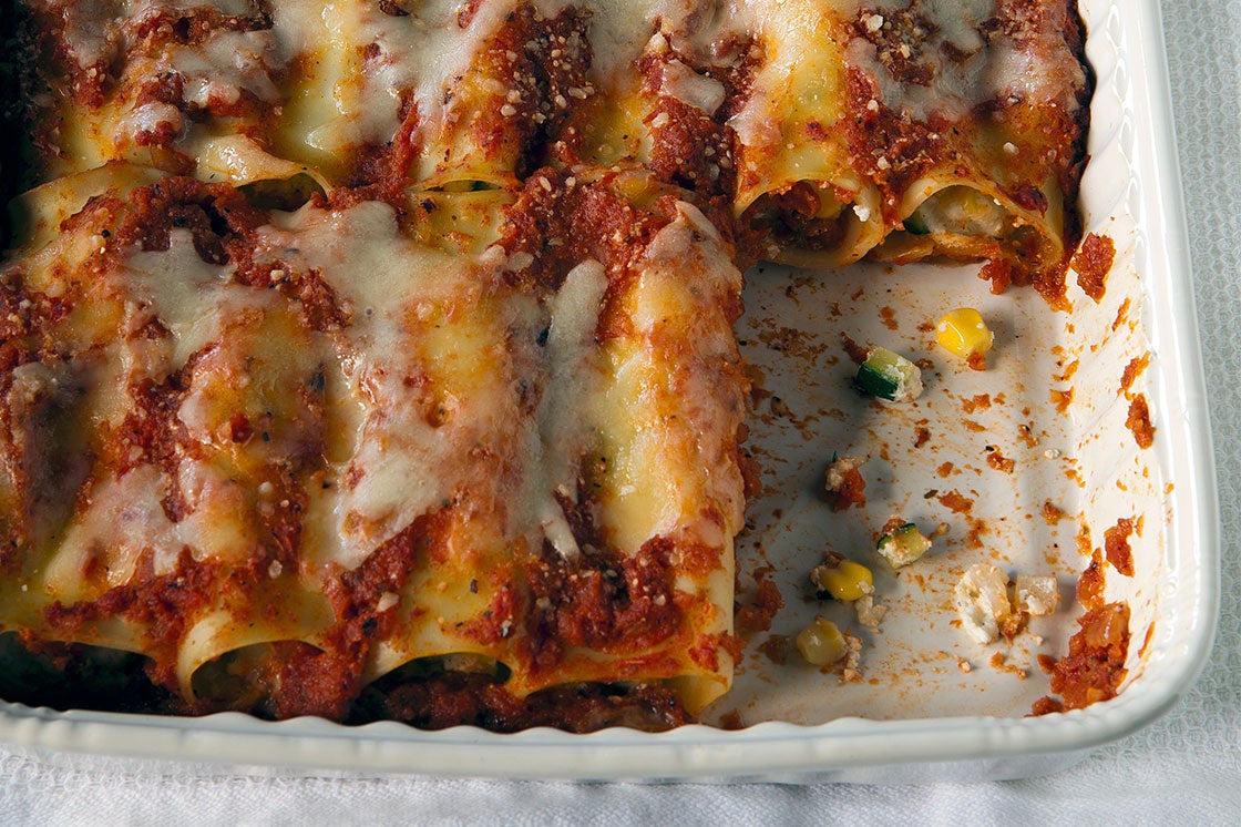 Zucchini Corn Cannelloni Recipe