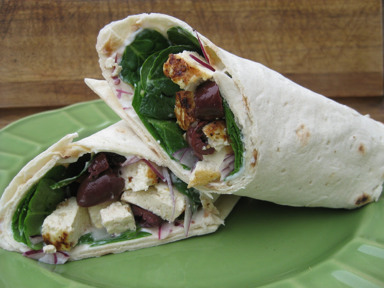 So Delicious Greek Wraps with LemonKissed Tofu Vegetarian Times