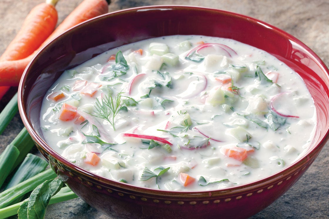 Kefir Okroshka (Russian Cold Vegetable Soup) Recipe