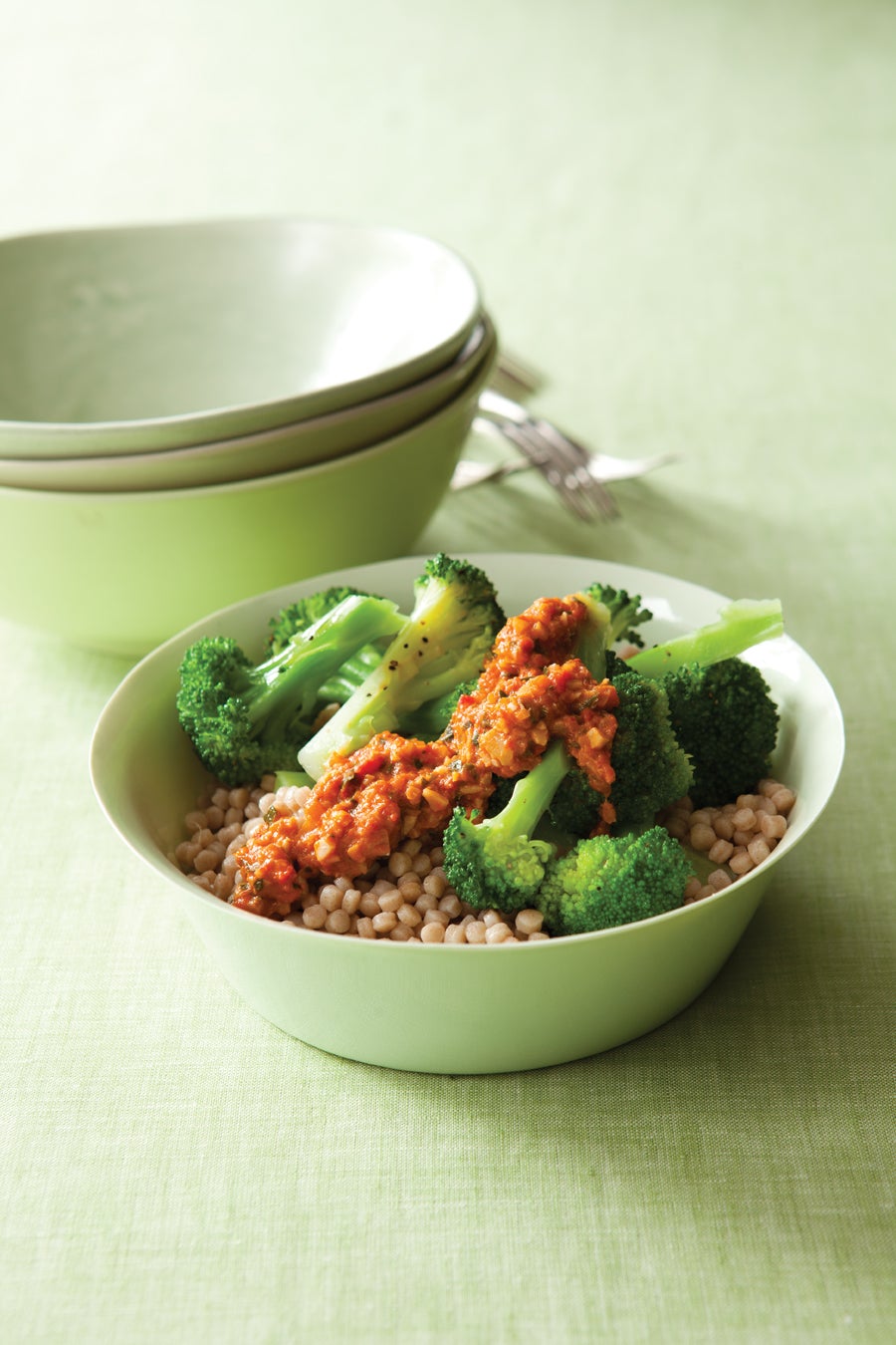 Israeli Couscous and Broccoli Bowl Recipe