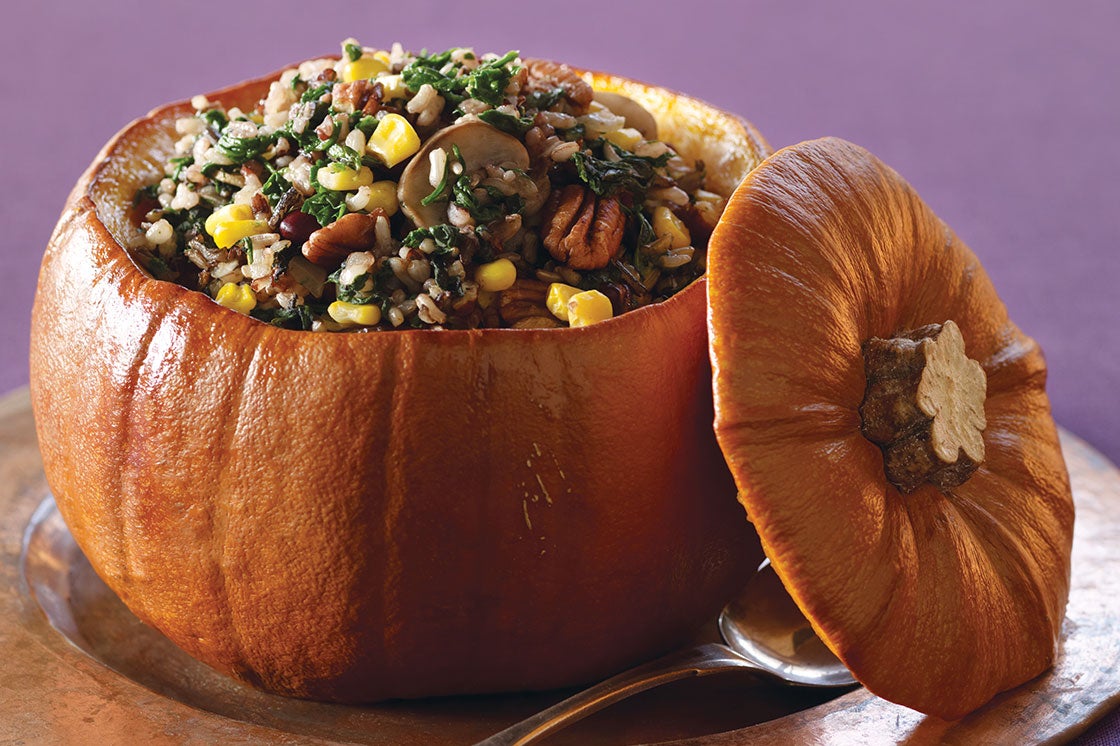 Wild Rice-Stuffed Pumpkin Recipe