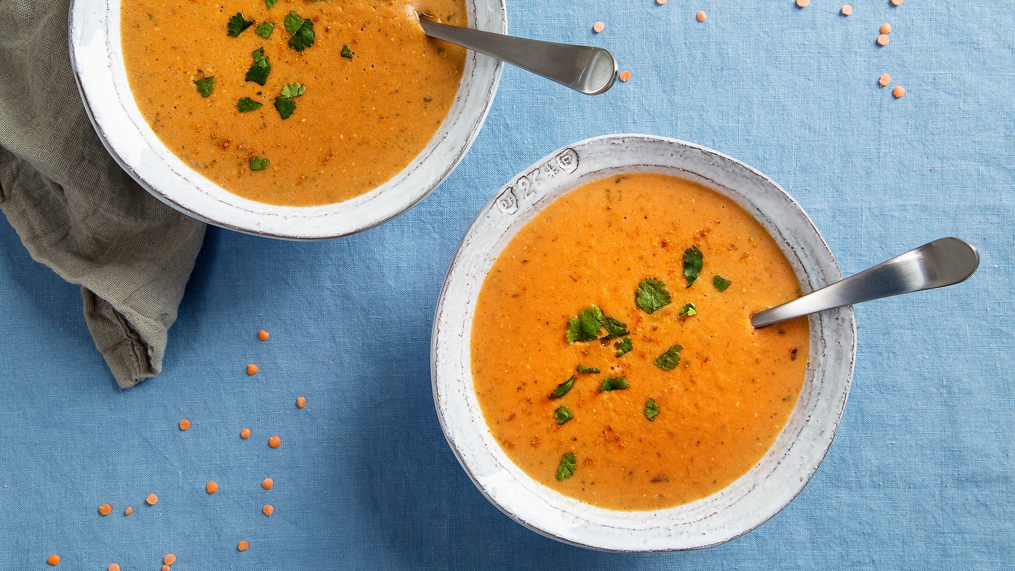 Red Lentil Soup with Curry and Coconut Milk Recipe