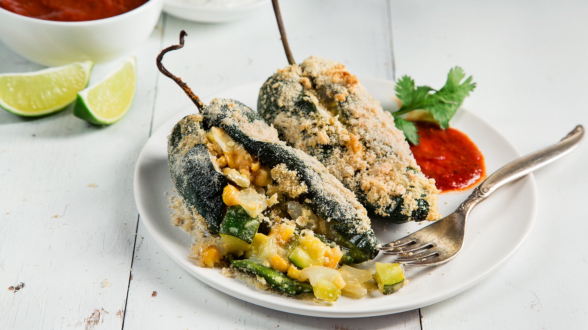 Baked Chiles Rellenos with Smoky Tomato Sauce Recipe