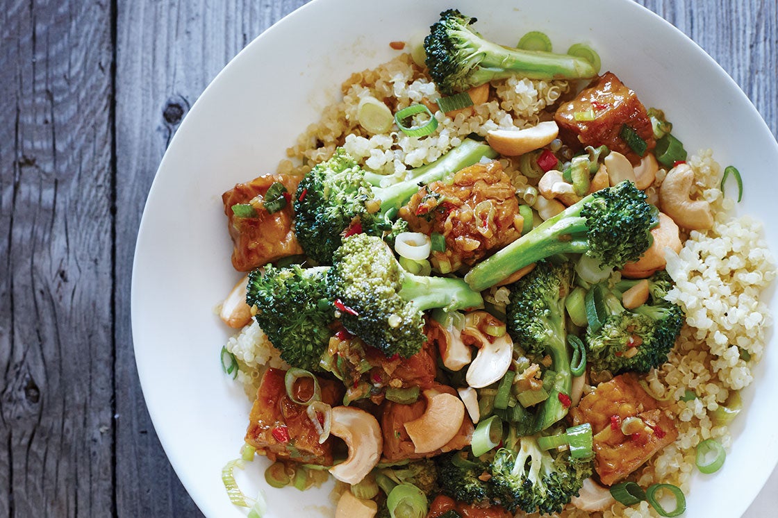 Quinoa Pilaf with Tempeh and Broccoli Recipe